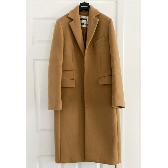 Acne Single Breasted Coat in Camel, size 36. Fits like a size Small - Picture 5 of 12